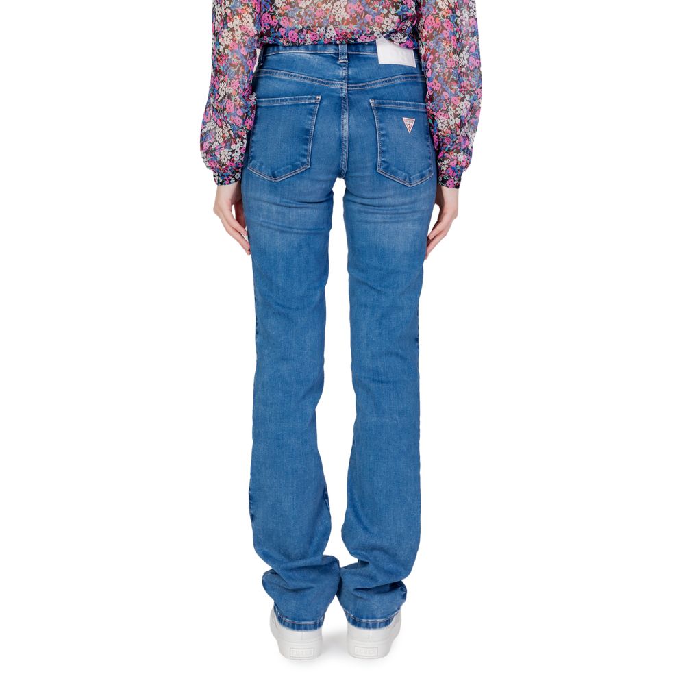 Guess Açık Mavi Organik Pamuklu Anne Kot Pantolonu